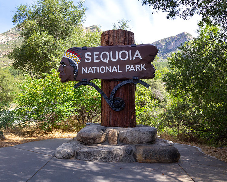 Close to Sequoia National Park California